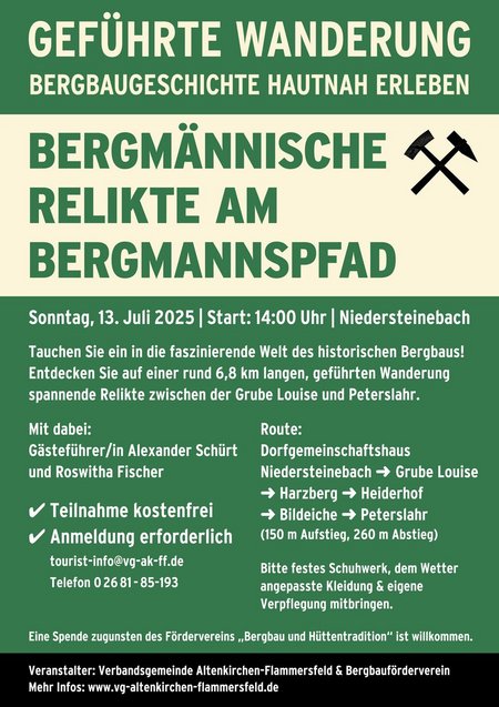 Plakat Bergbauwanderung 13. Juli Final