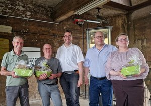 20260630 Ehrungen + B I W Hans Jürgen Kalscheid Thomas Schäfer Olaf Meinhardt Thomas Schug Marion Schug 20260630 Ehrungen + B I W Hans Jürgen Kalscheid Thomas Schäfer Olaf Meinhardt Thomas Schug Marion Schug
