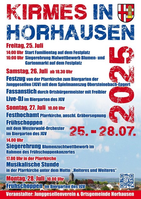 Kirmes Horhausen Plakat 2025